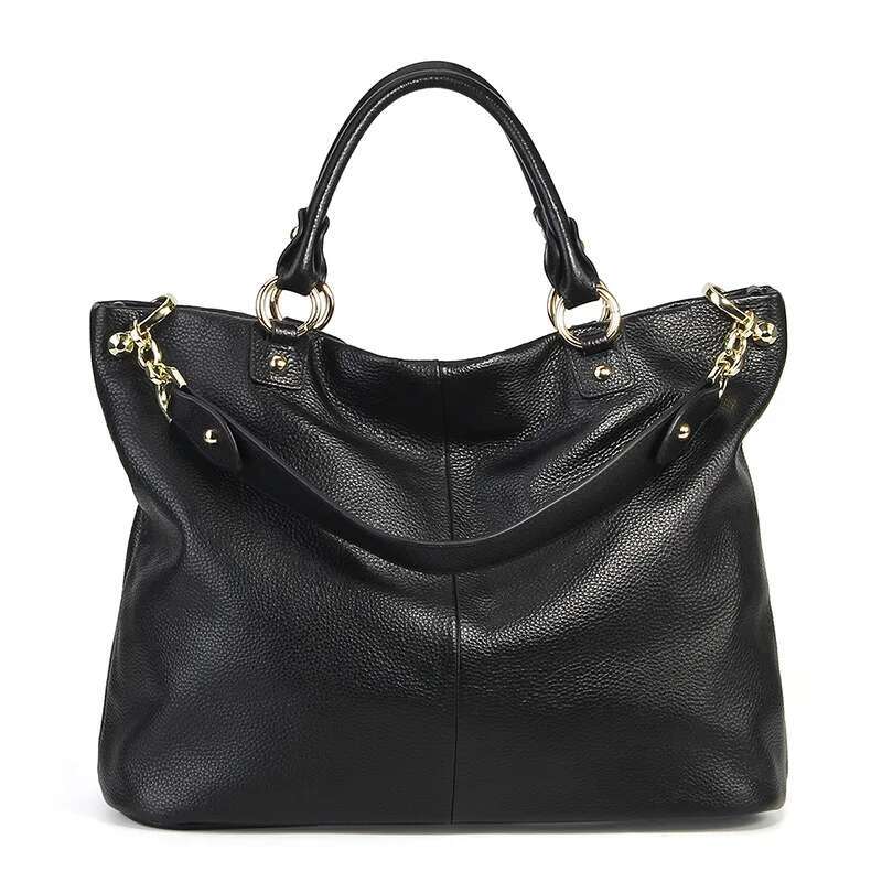 100% Genuine Tote Bags For Women Designer Ladies Soft Leather Shoulder Bag Large Capacity Female Handbags Purses