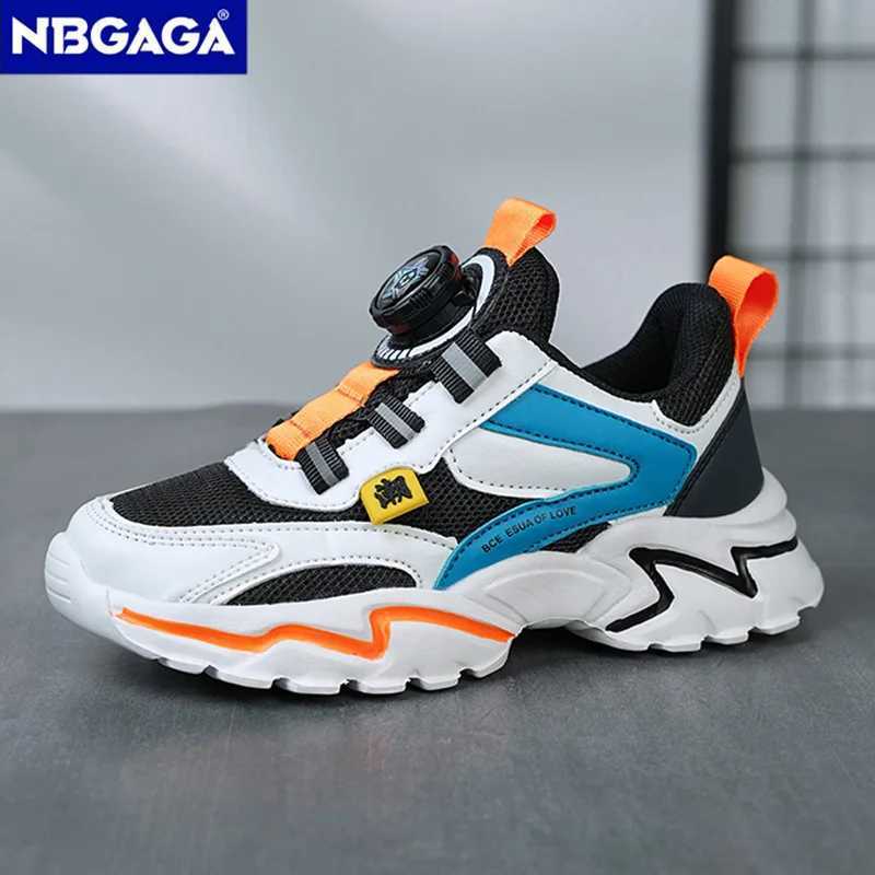 Childrens shoes boys running sports shoes coaches sports shoes big childrens breathable mesh school shoes soft soled casual walking net W250318
