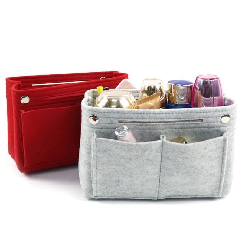 Multifunction Insert Makeup Bag Women Travel Inner Purse Cosmetic Bags For Ladies Portable Storage Organizer Tote Small Shoulder Bags