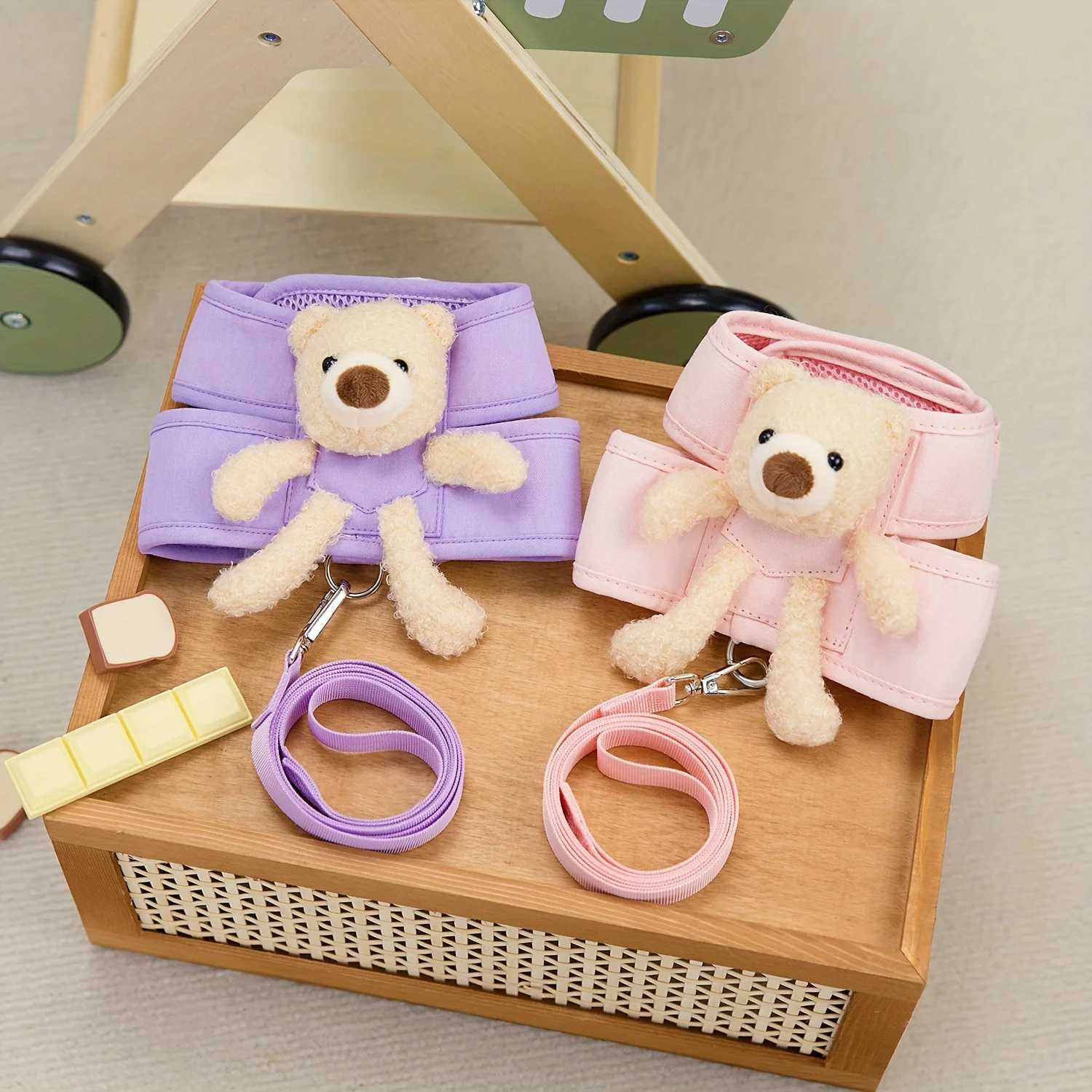 Pet dog chest back Pet dog Vest Clothing Pet Chest Back Spring/Summer New Bear Chest Harness LeashT250318