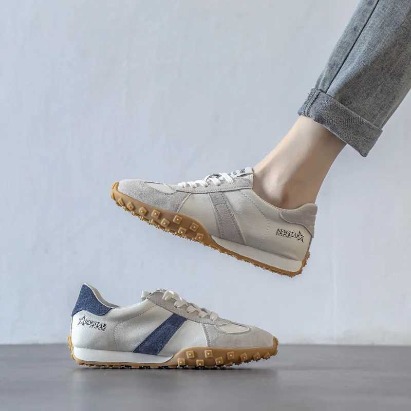 2024 Spring/Autumn Casual Sports Shoes Lei Velvet Leather Pahwork Mixed Lace Round Headrest Platform Womens Apartment Y250318