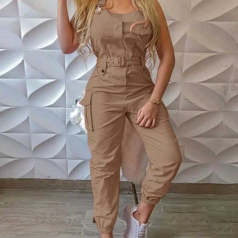 European and American Suspender Women Jumpsuit Fashion Women Loose Strap Jumpsuit Ankle Tied Harem Trousers Casual Playsuits X250318