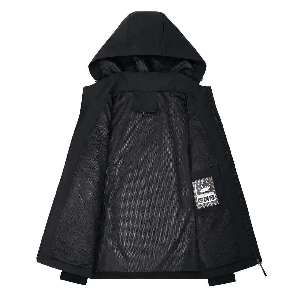 Men's Waterproof Rain Lightweight Outer Hooded Raincoat Hiking Windproof Jacket Climbing Outdoor Jackets