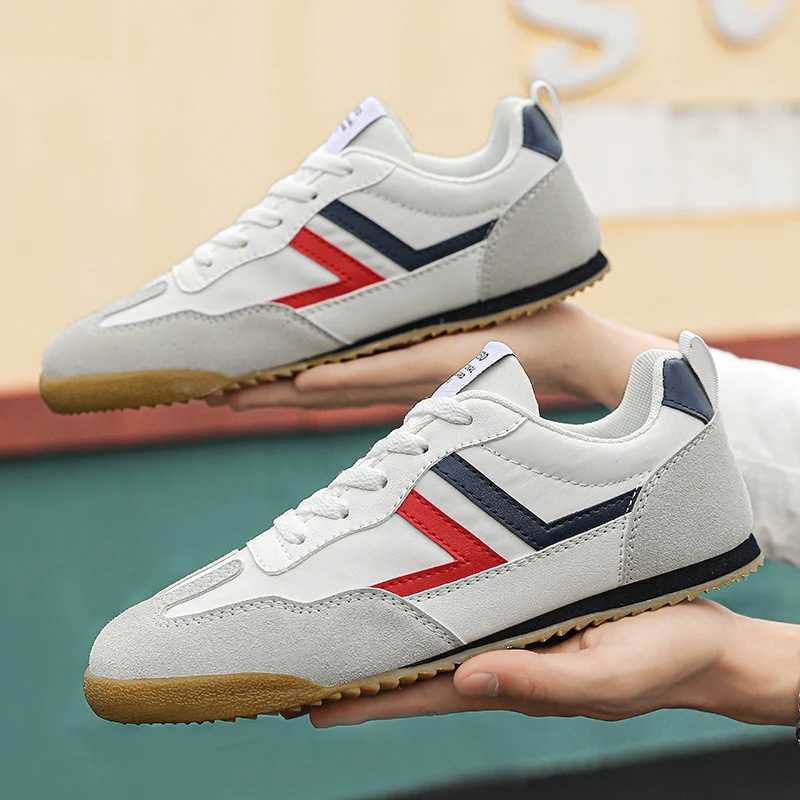 Spring New Fi Casual Canvas Forr Gump Shoes Mens Breathable Silk Cloth Student Running Shoes Versatile Sports Shoes Y250318