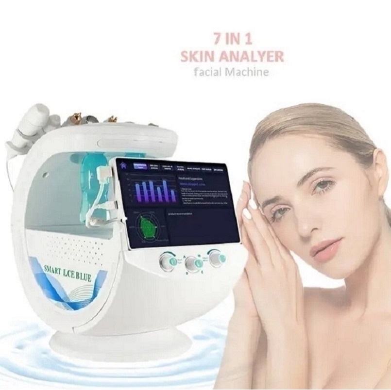7 In 1 Water Oxygen Bubble Jet Peel Beauty Skin Multifunction Facial Care Machine Peeling Anti Aging Skin Analysis Devices