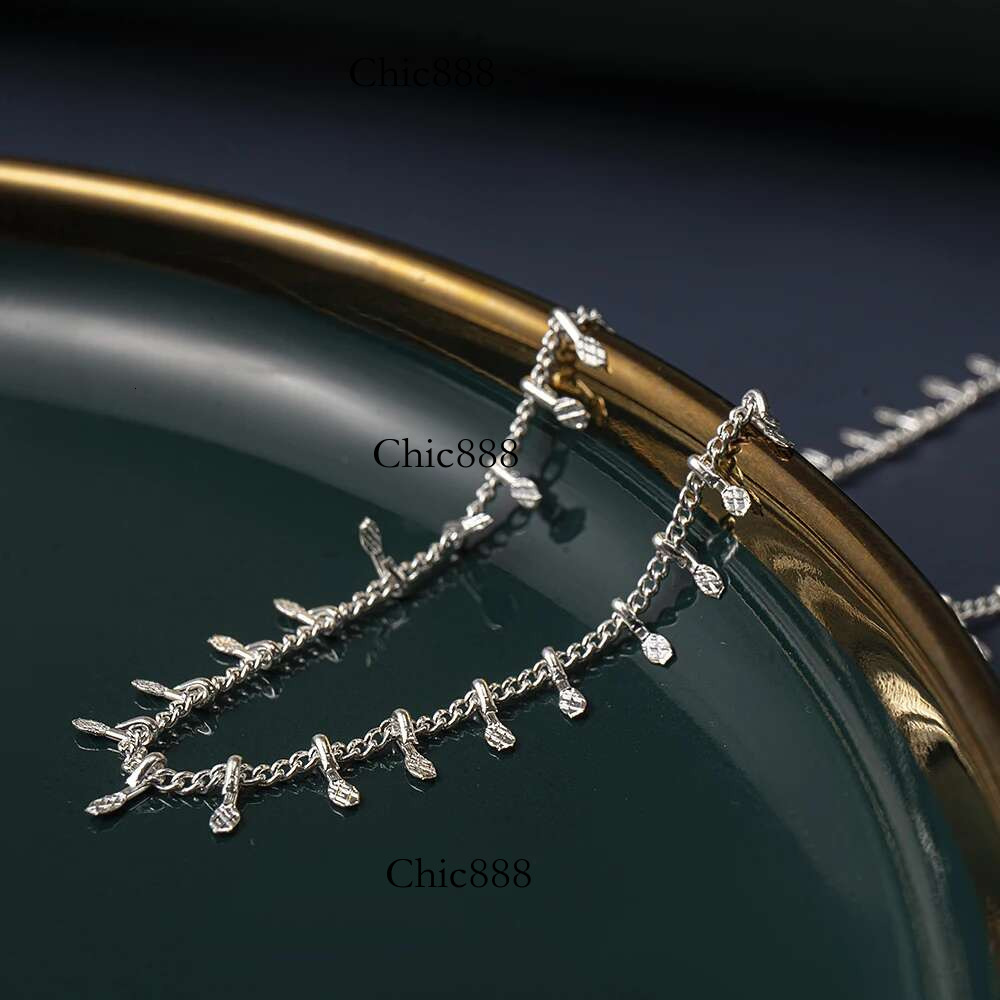 Fashion Gold Color Tassel Pendant Chain For Women Bohemia Punk Short Choker Necklace Jewelry Accessories