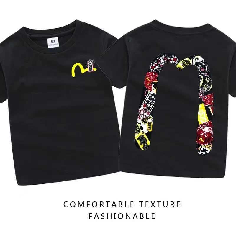 Chaopai 24 New Fushengda Buddha Head Sutured Large M Printed Cotton Short Sleeve Mens and Womens Round Neck Letter T-shirtT250318