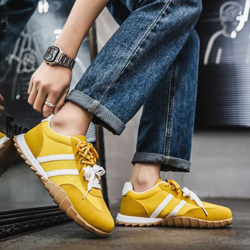 HKDQ summer w casual sports shoes mens Fi low cut mens designer shoes Cfortable suede breathable mens coaching machine Y250318