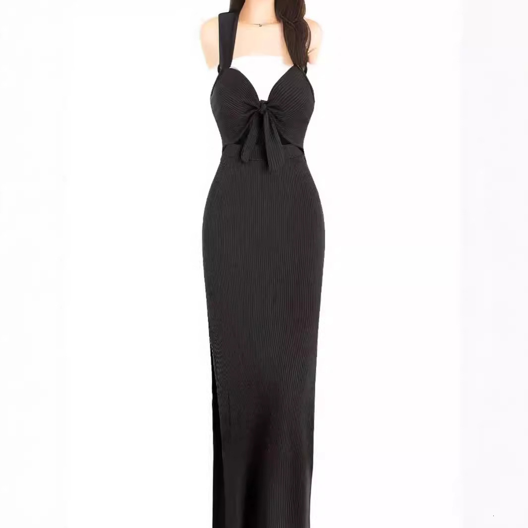 Summer Women's Fashion Temperament Sleeveless Camisole Backless Slim Fit Sexy Solid Color Dress For Women