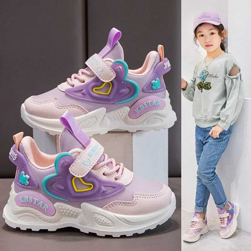 Girls double net sports shoes spring and autumn new sled comfortable casual shoes childrens soft soled running shoesXJ250318