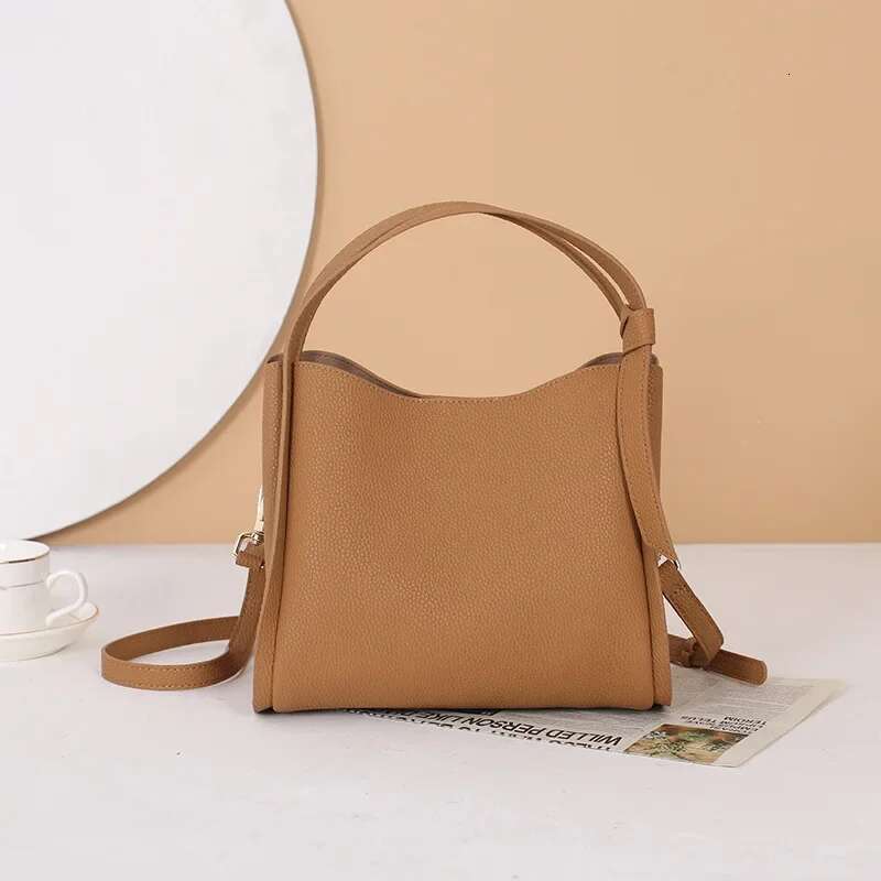 2024 Newest High Quality Bucket Genuine Leather Shoulder Handbag Women Bags Designer Ladies Soft Messenger Bag