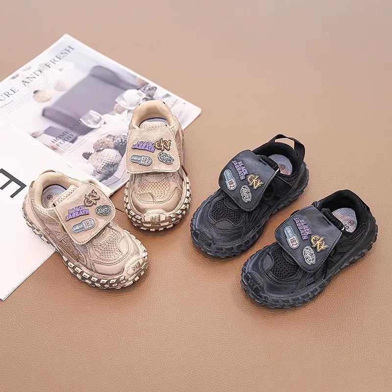 Girls breathable sports shoes board shoes printed soft sole anti slip childrens casual walking shoes boys shoes W250318