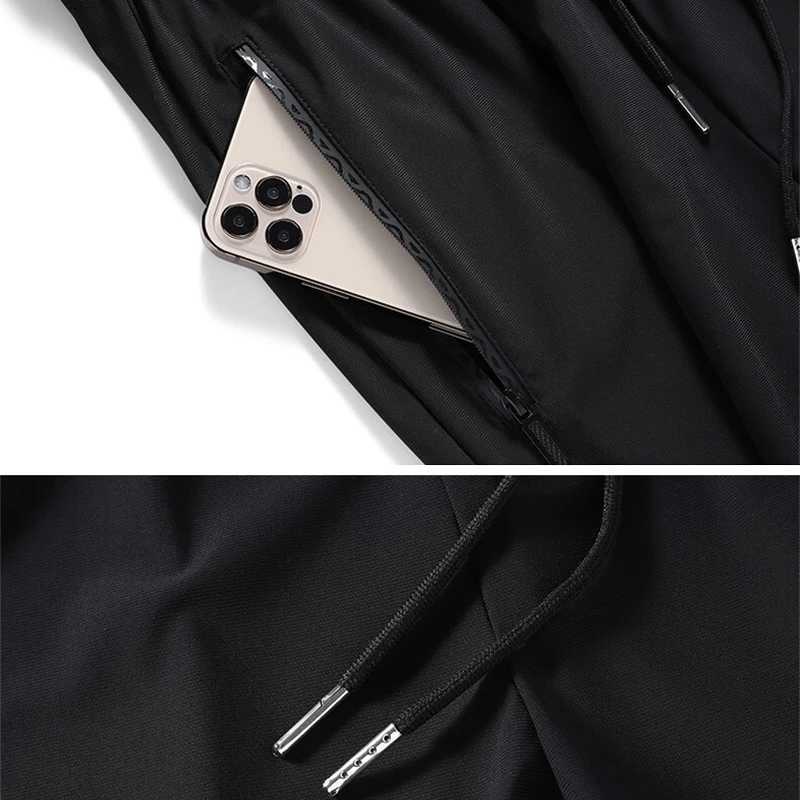 Mens summer ultra-thin casual new loose high elasticity fast drying outdoor running casual pants W250318