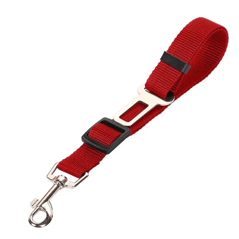 Adjustable Pet Dog Cat Car Safety Seat Belt Nylon Lead Leash Harness for Pet Puppy Kitten Vehicle Security Leash 45-72cm