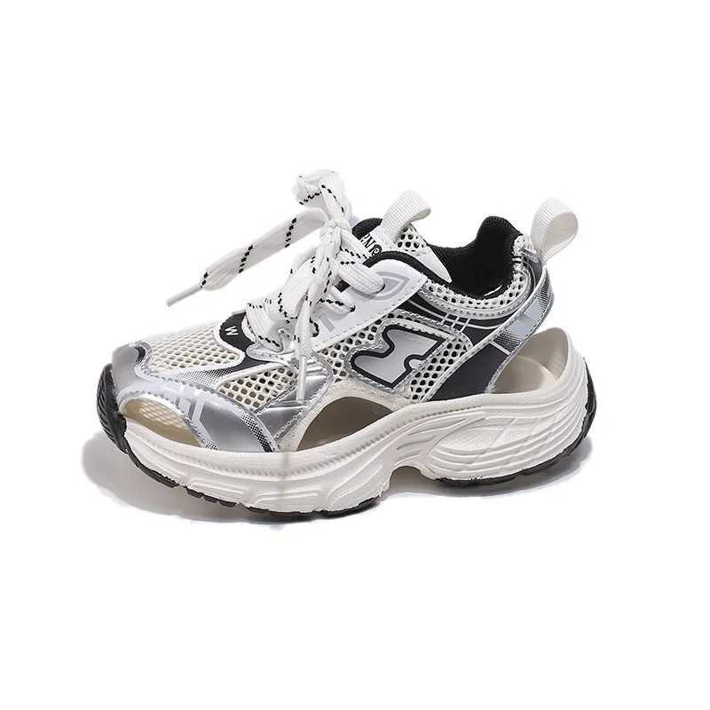 Fashion brand sports running coach breathable girls casual soft sole platform childrens sports shoes summer autumn childrens shoes W250318