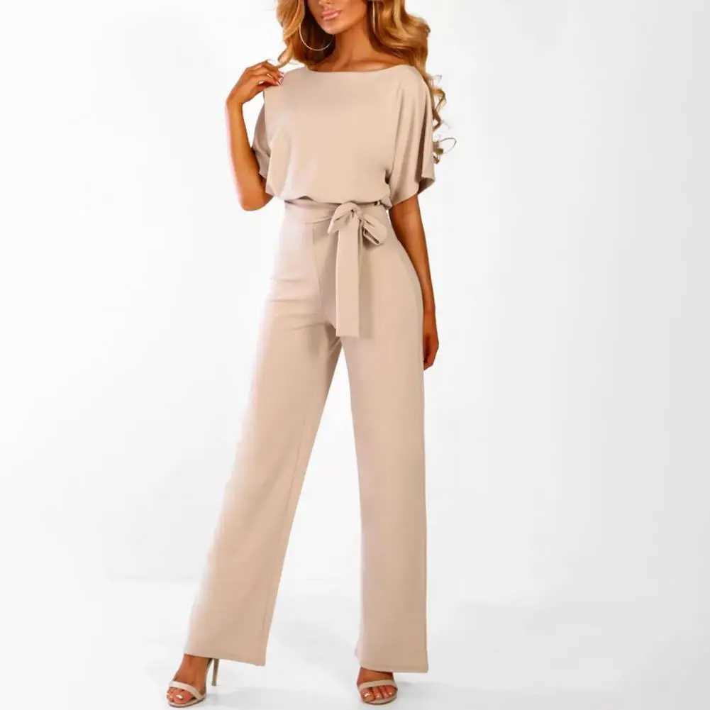 Womens jumpsuit elegant womens tight waist ultra-thin jumpsuit elegant jumpsuit X250318
