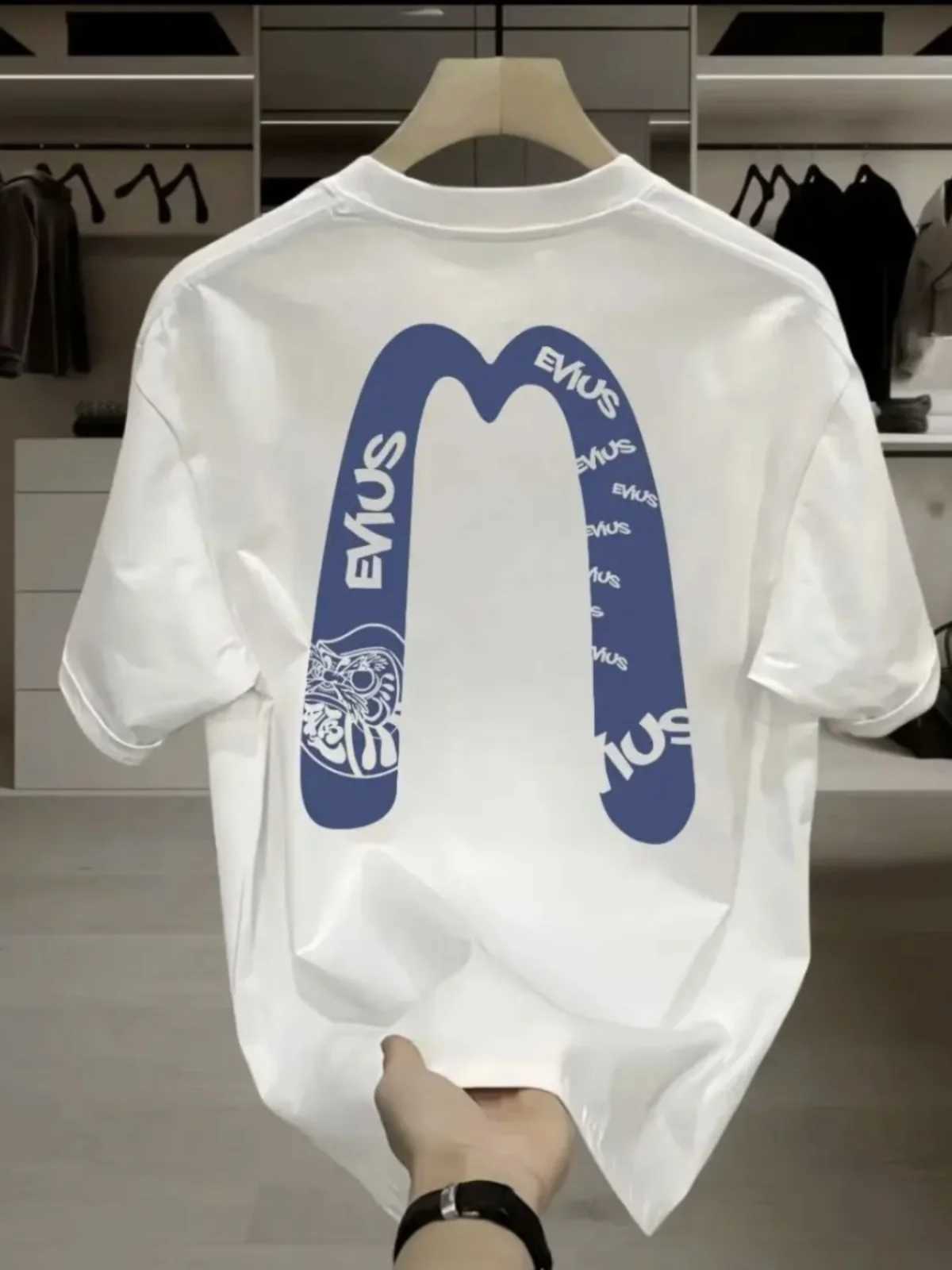 Overseas Order Ended Products _ Scrap Label Revocation Foreign Trade US Trend Printing Mens and Womens Short sleeved T-shirtsT250318