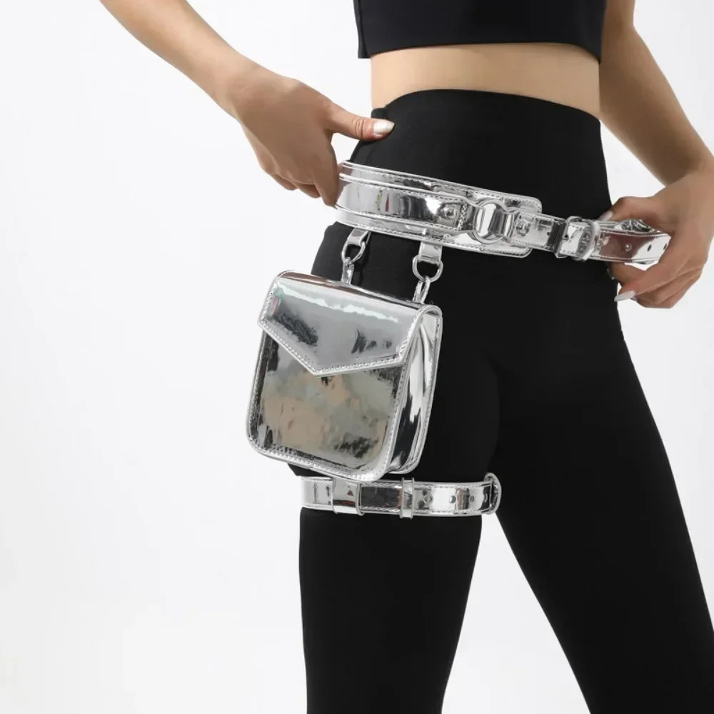 2025 Leg Bag for Women High Quality PU Waistpack Fashion Motorcycle Waistpack Pouch Bags for Women Fanny Pack for Women 250314