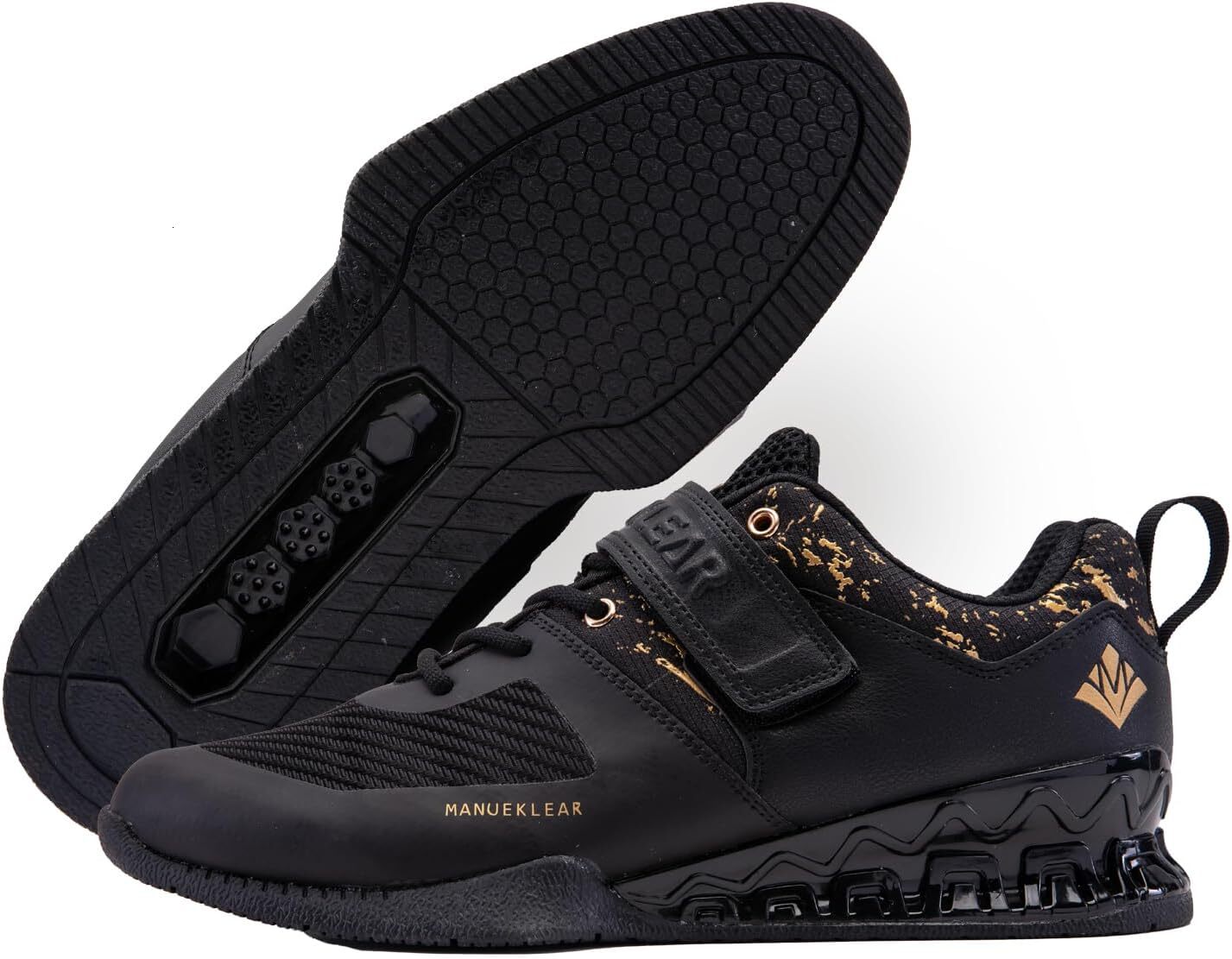 ManuEKLEAR hard pull shoes, men's strong anti slip lifting shoes, men's and women's professional training weightlifting shoes, rubber a