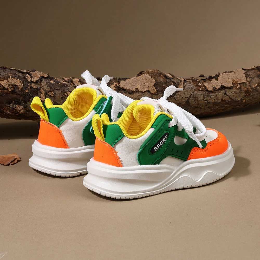 Childrens Shoes 2025 New Spring Childrens Sports Shoes Soft and Breathable Outdoor Tennis Fashion Boys Sports Shoes W250318