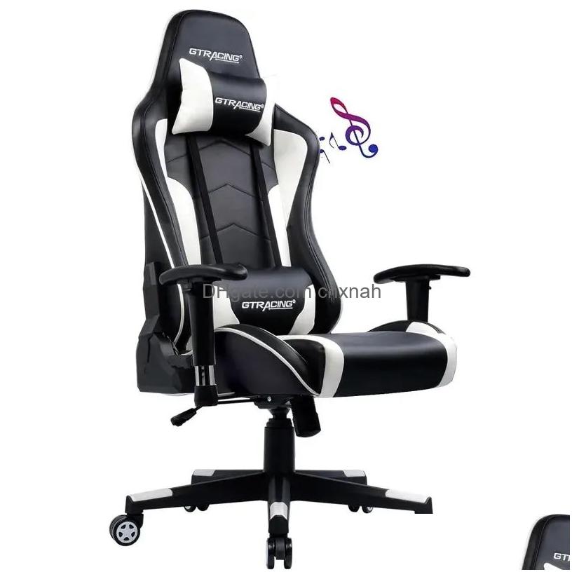 Other Furniture Ergonomic Gaming Desk Chair With Bluetooth Multifunctional Heavyduty 2024 Design Drop Delivery Home Garden Otn0W