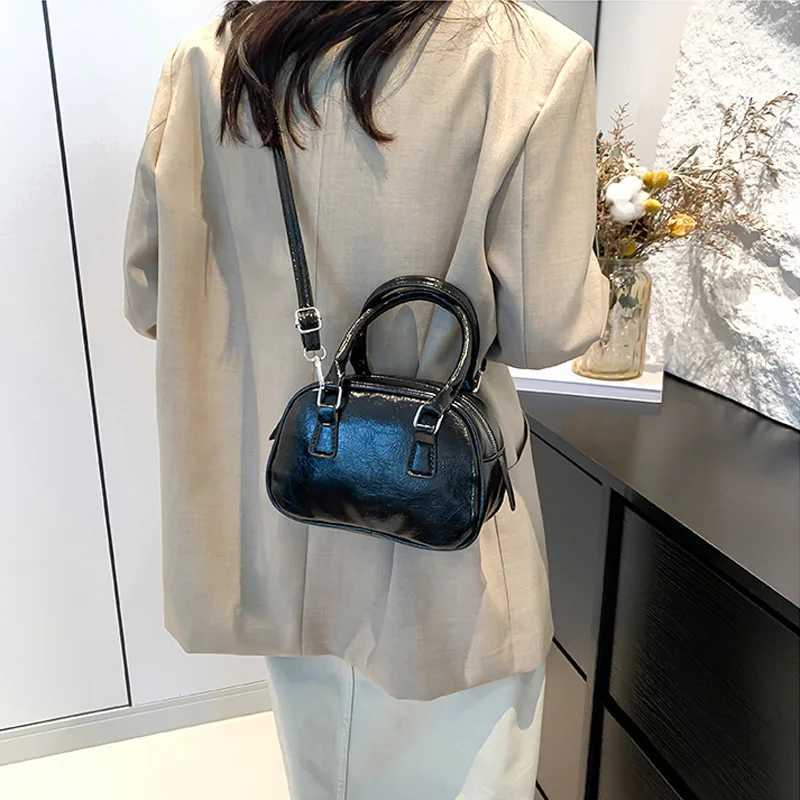 Texture PU Leather Small Top-handle Bags Solid Color Handbags Designer Casual Crossbody Shoder Bag For Daily Used Y250318