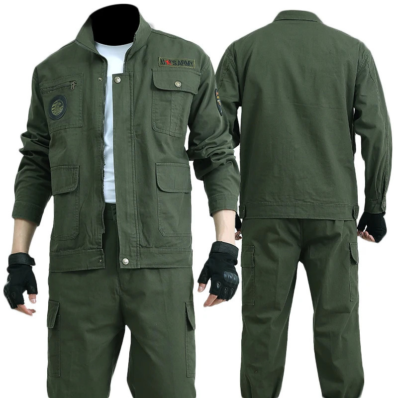 Year Summer Cotton Work Clothes Outdoor Wear resistant Welding Thickened Labor Insurance Clothing 250318