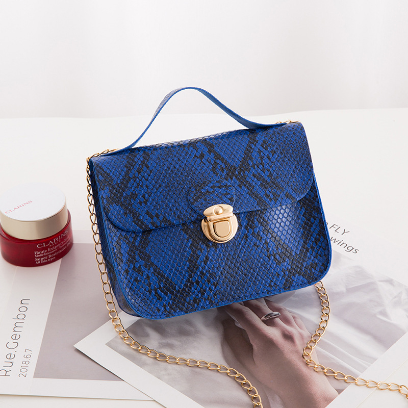 Fashion Designer Women s Mini Handbag Avant garde Snake Pattern Single Shoulder Chain Crossbody Bag 2025 New Metal Buckle Casual Crossbody Bag Wallet 