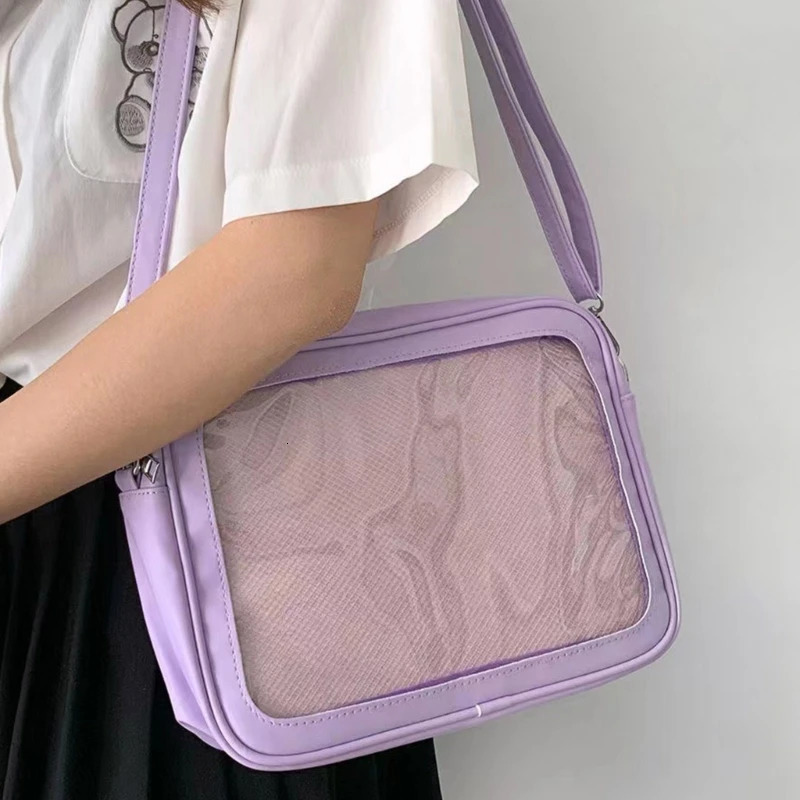 Cute-Lolita Purse-Satchel Girl Ita Bag Women Transparent Crossbody Bag 250318