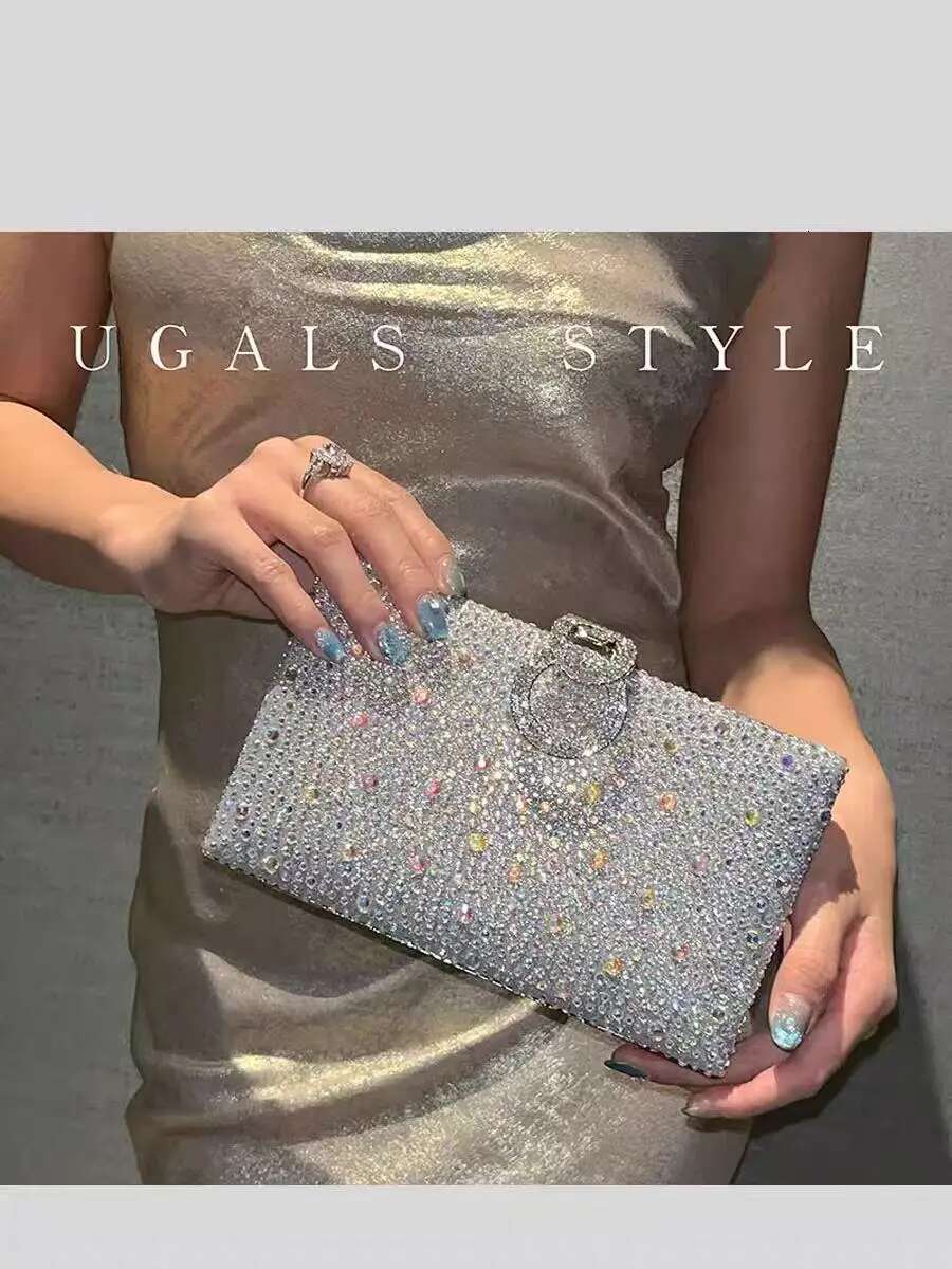 Bg Shiny Clutch Purse For Wedding Party Fashion Glitter Dia Evening Women Handbag Shoulder Crossbody Bag