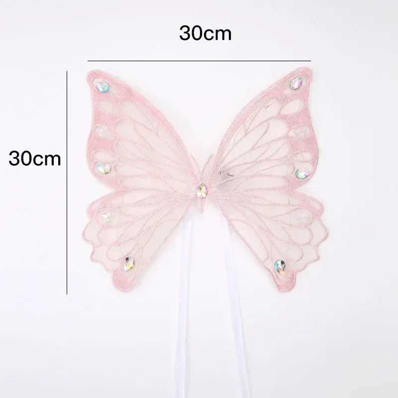 Dog wings glowing butterfly back decoration summer clothing for puppies chest back decoration mini dog Pomeranian teddy bearT250318