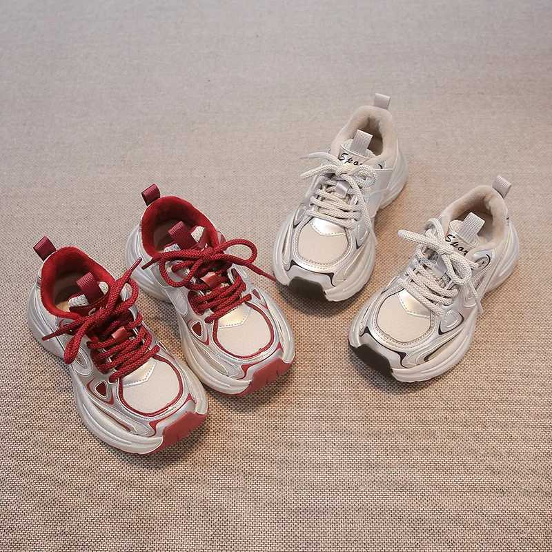 2025 Spring New Childrens Sports Shoes for Girls and Boys Fashion Korean Sle Soft Bottom Anti Slip Edition Fashion Sports and Leisure Shoes W250318
