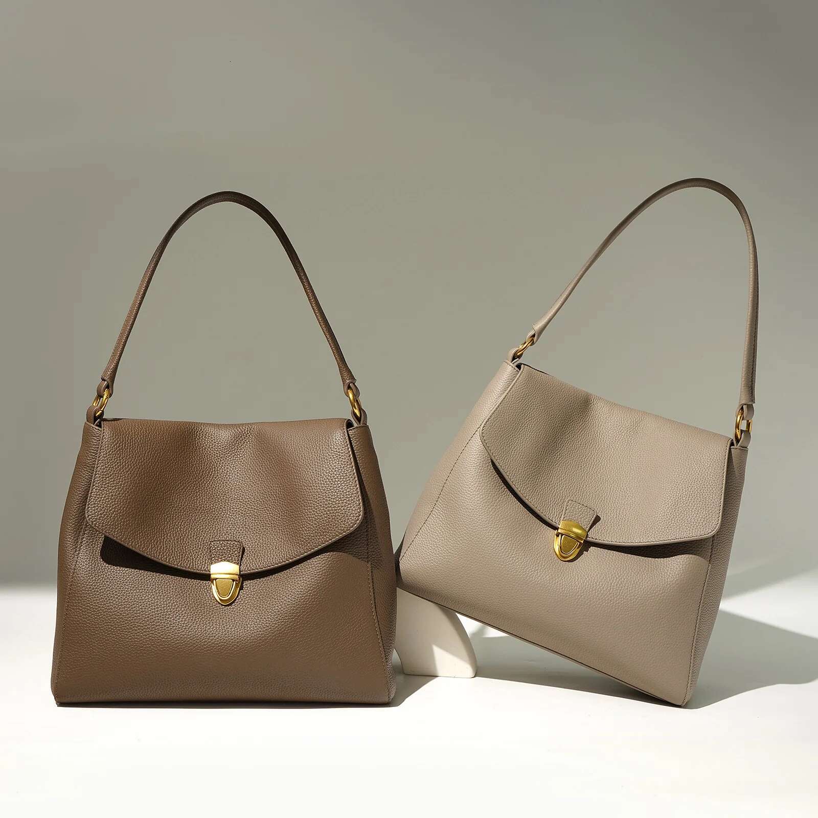 Genuine Women Casual Tote Bags 2024 High Quality Classic Versatile Handbags Ladies Soft Leather Shoulder Messenger Bag