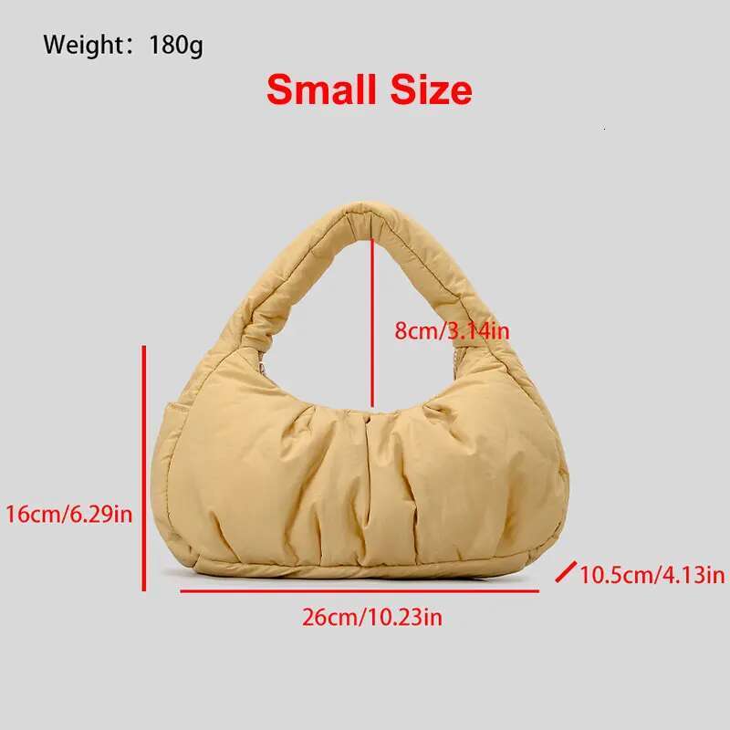 Hot Selg Fashion Winter Padded Small Puffy Handbag Light Weight Soft Cotton Puffer Women's Quilted Tote Bag For Ladies