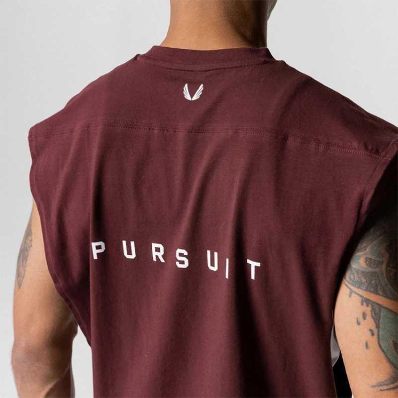 Mens summer cotton casual vest fitness clothing sleeveless running single sole sportswearT250318