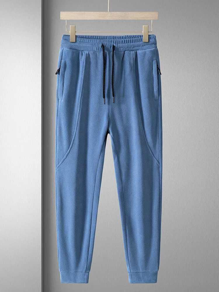 Winter Zipper Pocket Thick Warm Sports Pants Mens Jogger Sweatshirt Casual Track Pants Mens Large Hot Wool Trousers 8XL W250318