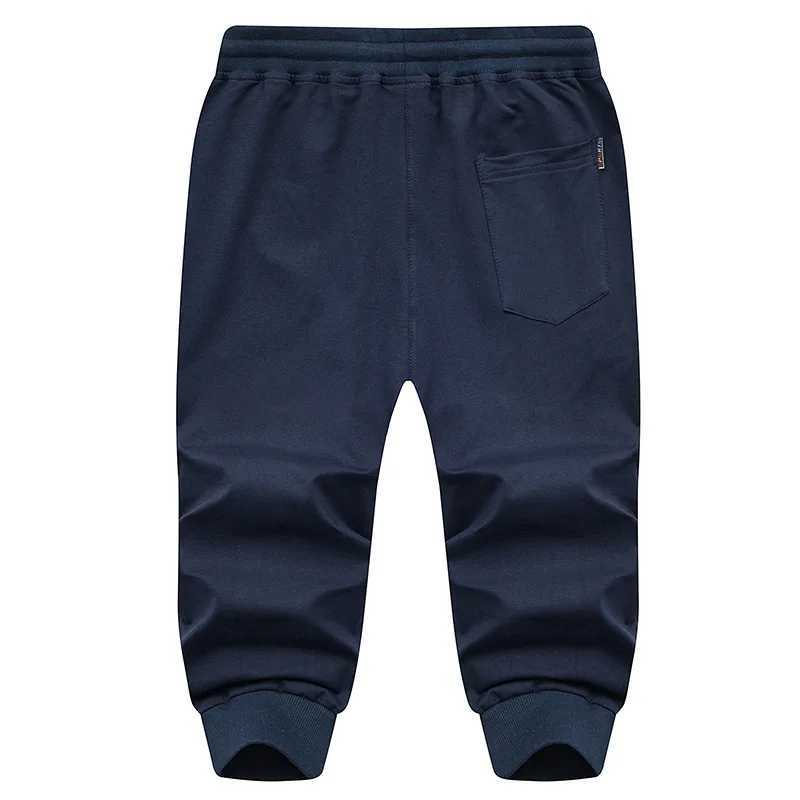 Mens knitted sports pants cotton casual sports seven cent sports pants 3/4 cut Trouser running pants mens fitness sports pants W250318