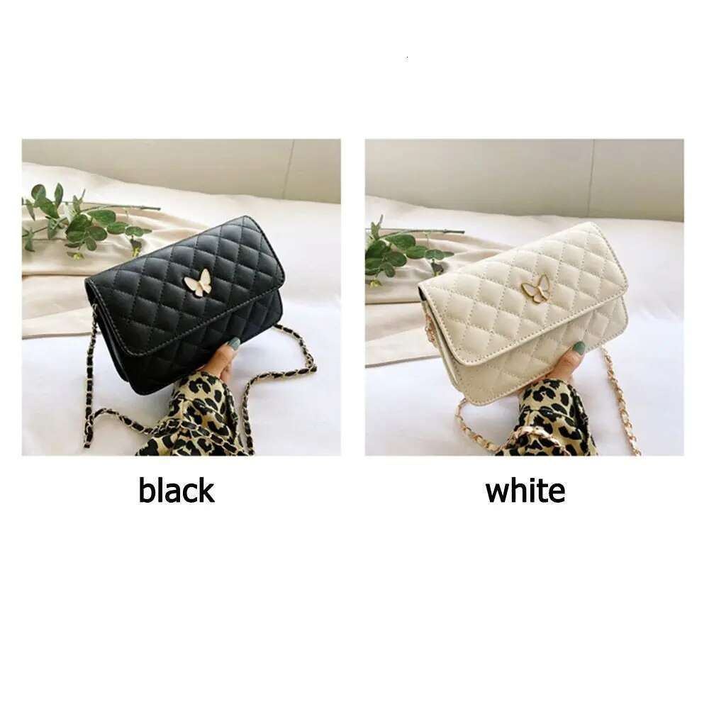 Plaid Chain Classic Bag Fashion PU Leather Shoulder Bags Women Trendy All-Match Crossbody Handbag Korean Style Mini Pouch