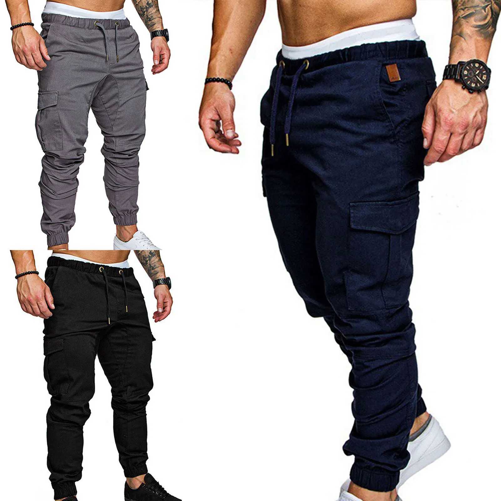 Mens Pants New Fashion Mens Jogger Pants Mens Fitness Bodybuilding Gyms Pants For Runners Clothing Autumn Sweatpants Size 3XL W250318