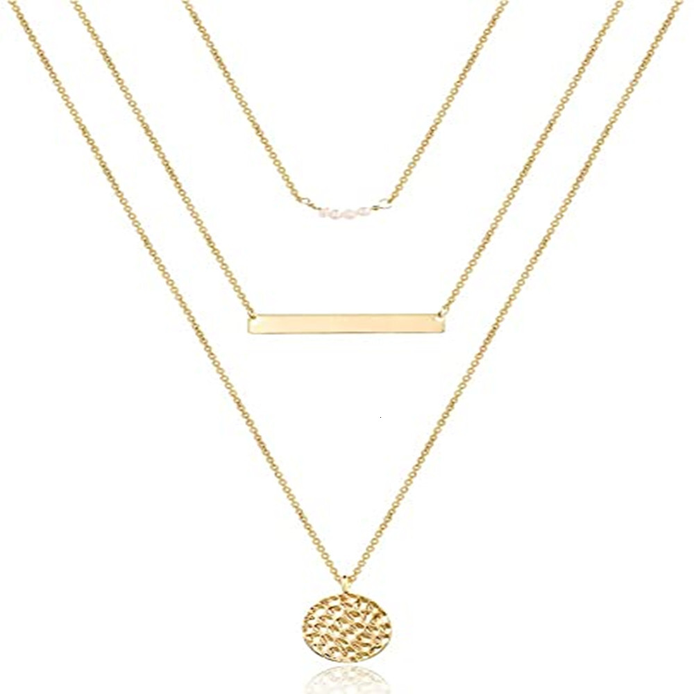 Popular fashionable straps, adjustable circular gold necklaces, ins street style sweater chains