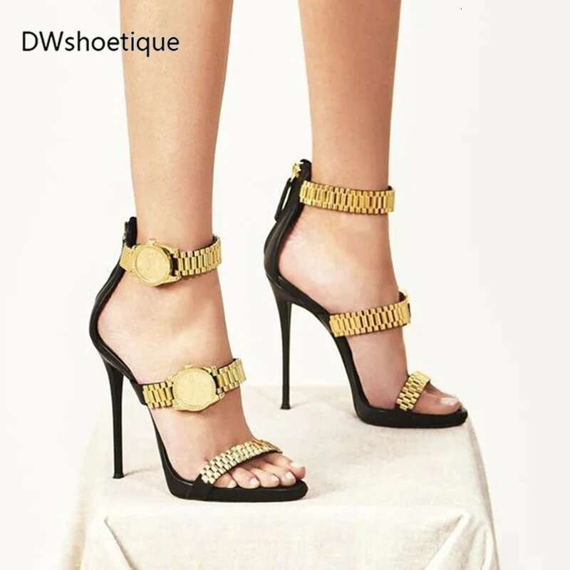 Fashion Watch Strap Sandals Sexy High Heel Women Shoes