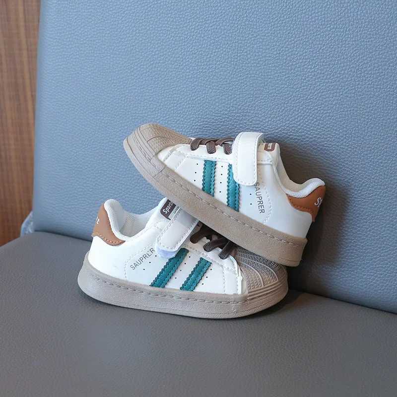 Children Shoes Casual Fashion Outdoor Hang Out Boy Sports Shoes Lightweight Stripes Breathable Running Sneakers for Girls H07255 W250318
