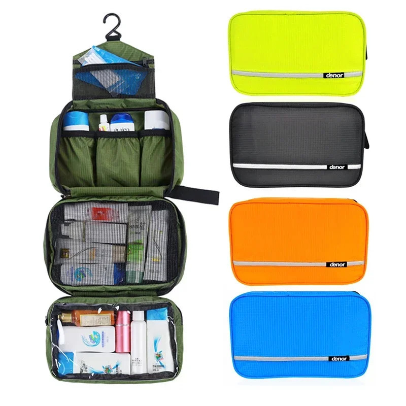 Hanging Mens Toiletry Bag Large Waterproof Cosmetic Bags Travel Organizer Lady Toiletries Makeup Toilet Foldable Bathroom Kit 250314