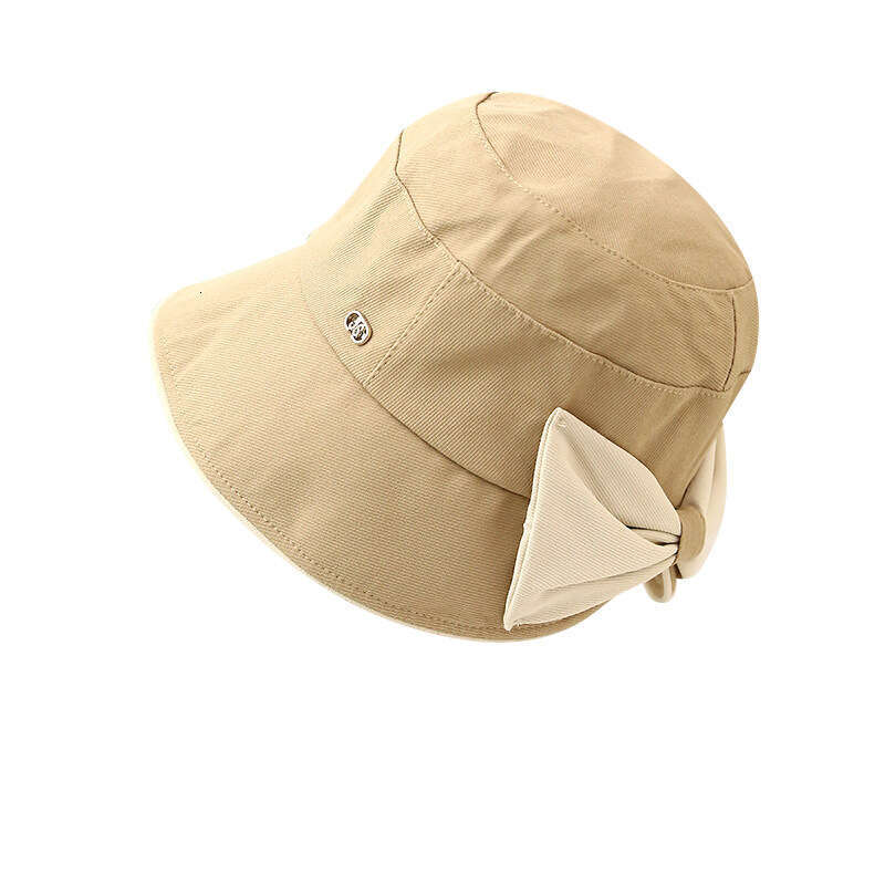 2024 new spring summer Korean version bow fisherman with small face and for women's outdoor sun protection hat
