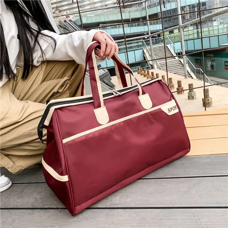 Duffel Outdoors Nylon Storage Large Capacity Short-Distance Travel Package Foldable Boarding Bag Lage Handbag