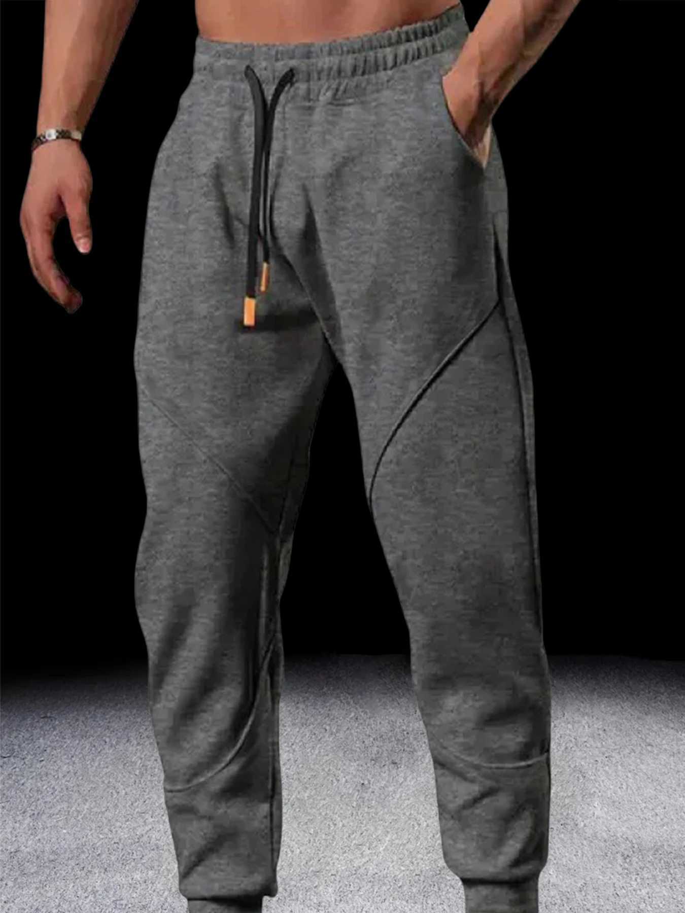 Mens sports casual mens winter loose thick outdoor running cuffs sports pants gym American basketball training pants W250318