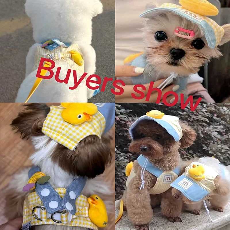 Pet dog harness set suitable for small and medium-sized dogs cats walking lead Chihuahua rabbit vest dog harness dog collar dog accessoriesT250318