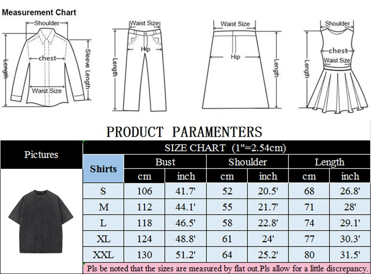High quality 260g cotton custom mens acid washed shirt retro short sleeved T-shirt street clothing oversized top 250317