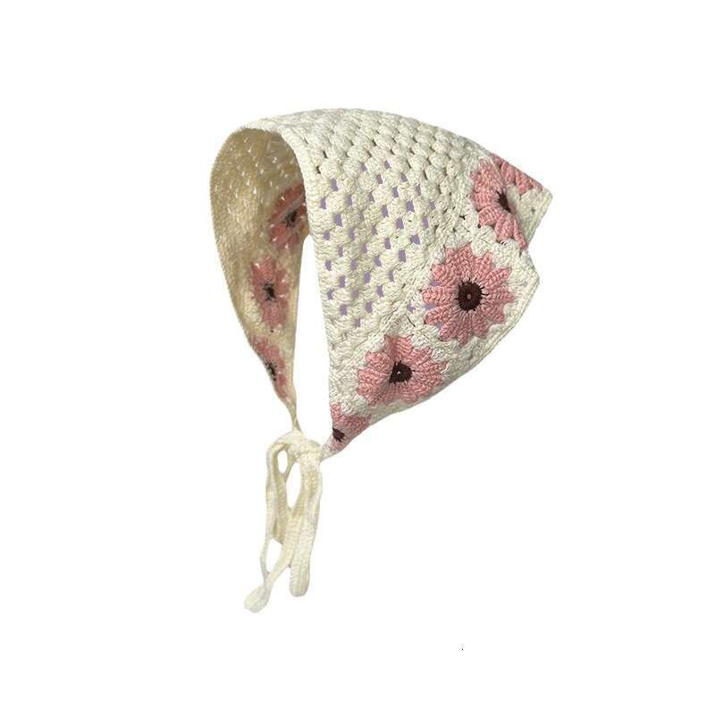Triangle scarf, small headscarf, French countryside dopamine headband, wer headdress, women's summer seaside wear new style