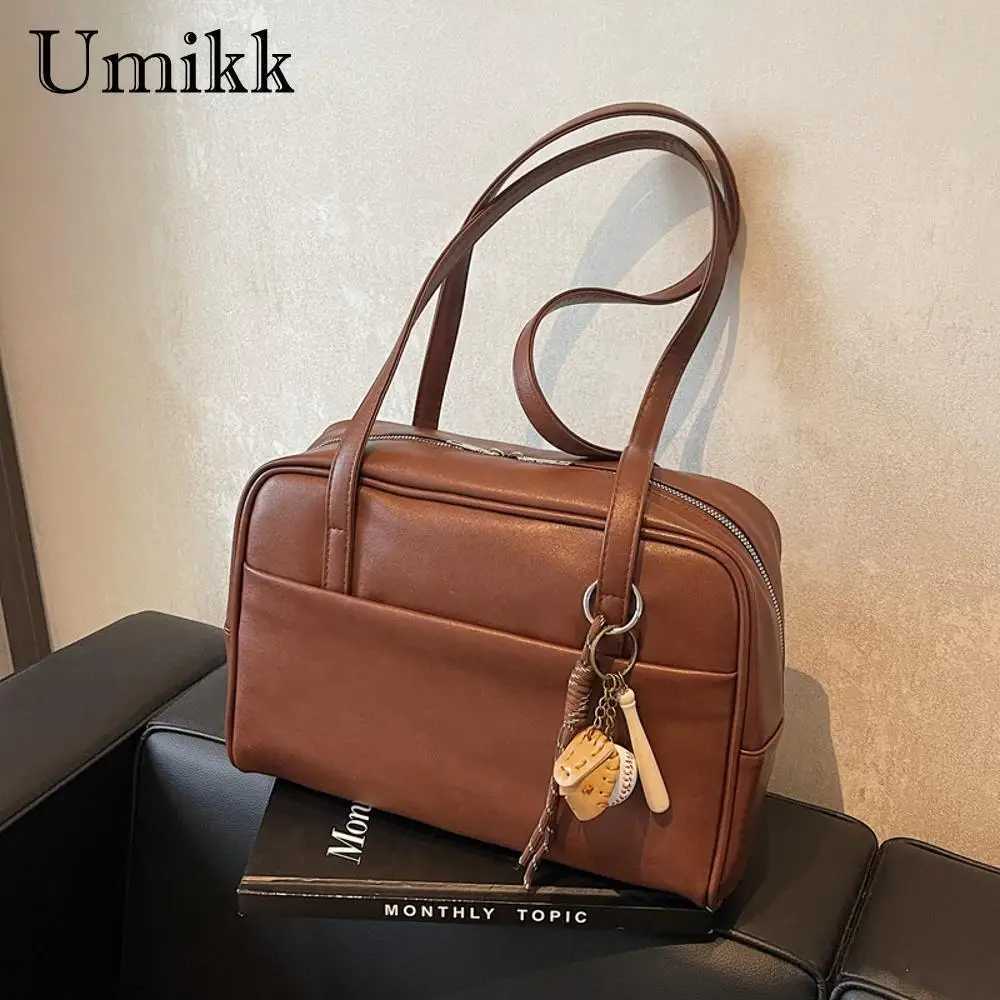 Wenpu shoe bag fashionable armrest bag large capacity Fi bottom bag zipper fashionable homeless bag retro shoe bag Y250318